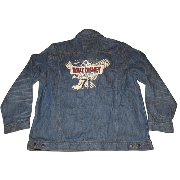 NWT Walt Disney World Parks Denim Button Up Jean Jacket Women's XL - Picture 1 of 8